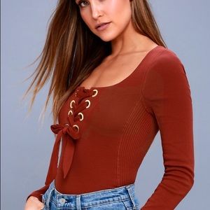 Free People Long-sleeve corset-style top